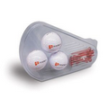 Clamshell Golf Gift Pack w/ 3 Golf Balls